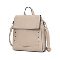 Load image into Gallery viewer, (taupe)Elke Vegan Leather Backpack by Mia K - BagNook

