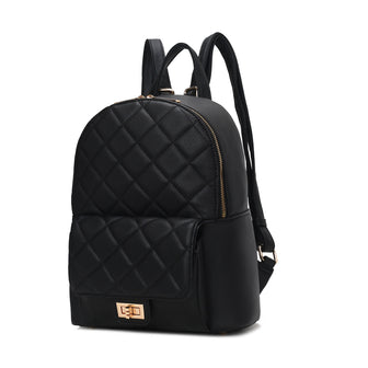 (black)Dimitria Quilted Daypack by Mia K - BagNook