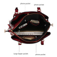 Load image into Gallery viewer, (red)Coleen Vegan Leather Women Plaid Satchel Bag by Mia k - BagNook
