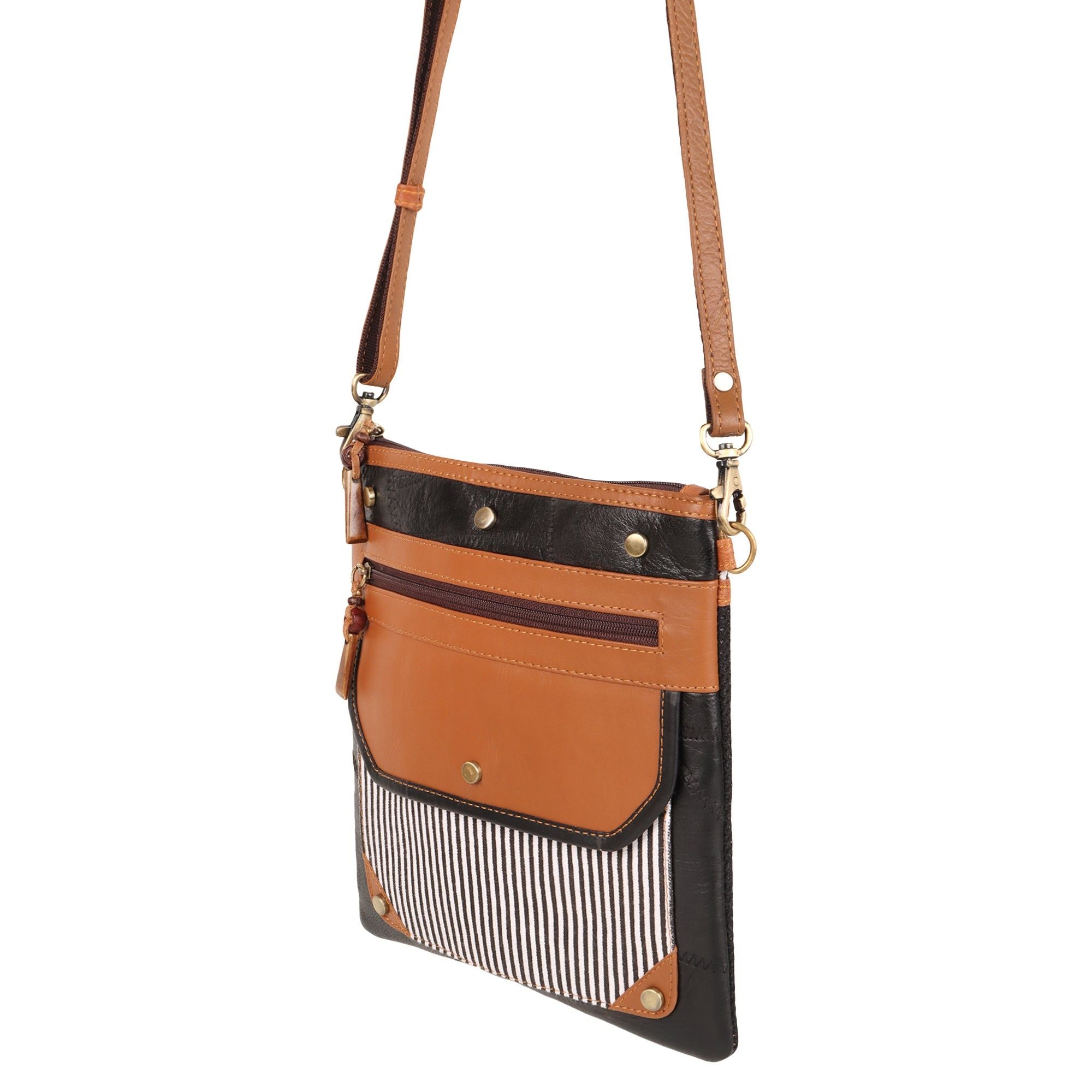 Royce Dawn Crossbody - Upcycled Leather - BagNook