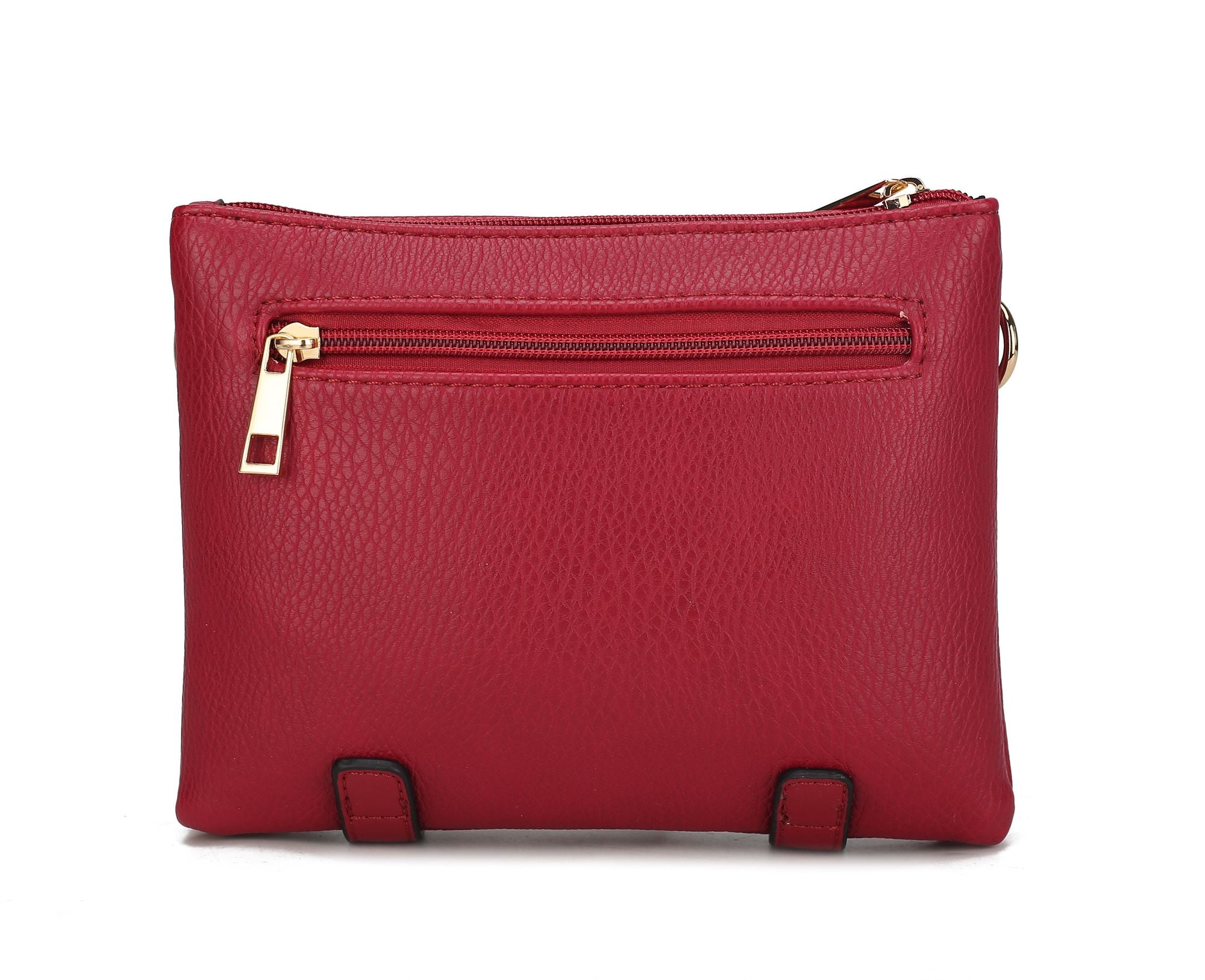 (red)Elsie Multi Compartment Crossbody Bag by Mia k - BagNook