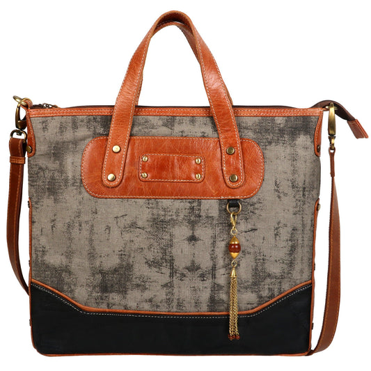 Gail Grey Tote Bag - Upcycled - Embodies Utility - BagNook