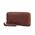 Load image into Gallery viewer, (coffee)Honey Leather Flower Embossed Wallet by Mia K - BagNook
