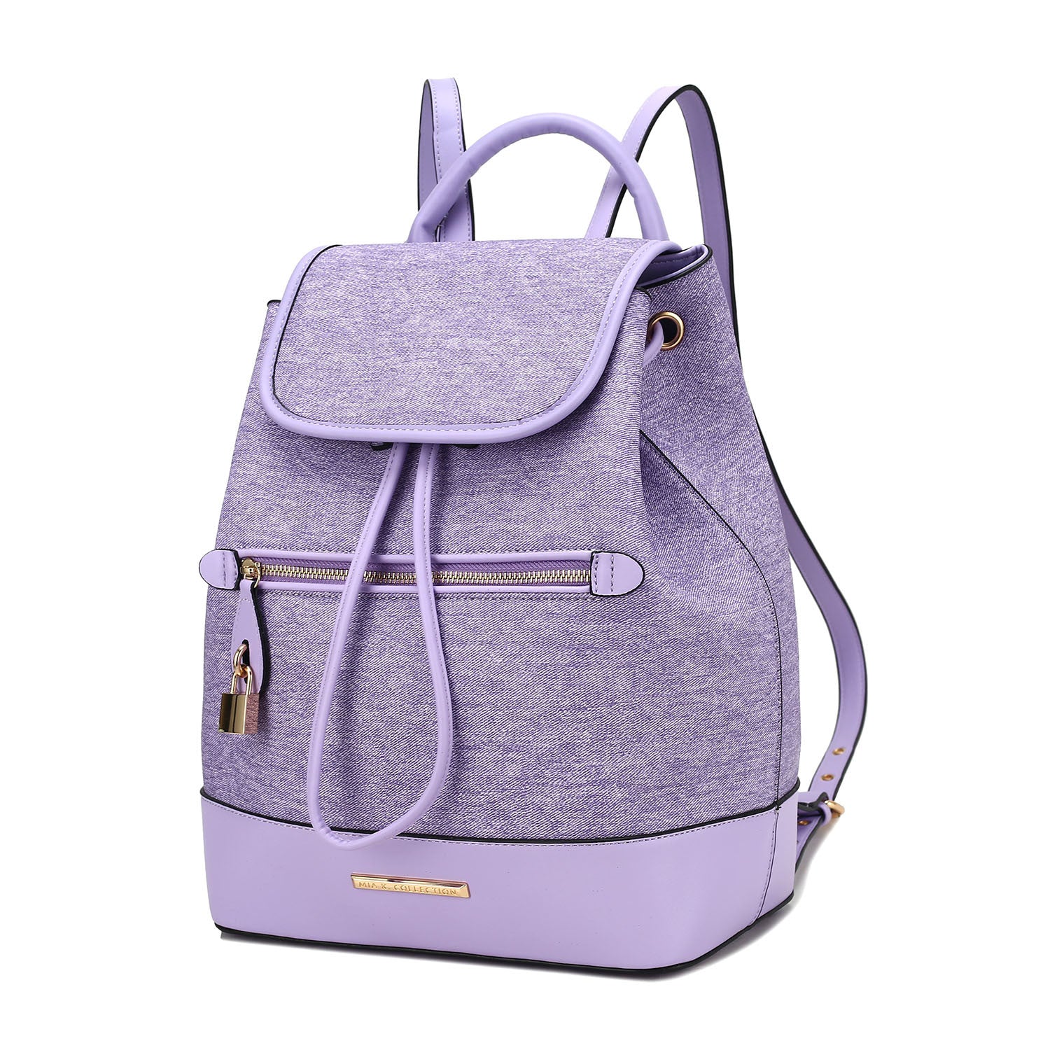 (lavender)Porsha Vegan Leather Daypack by Mia K - BagNook