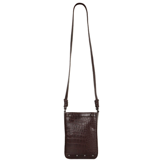 Katy Croc Print Bucket Bag - Upcycled - BagNook