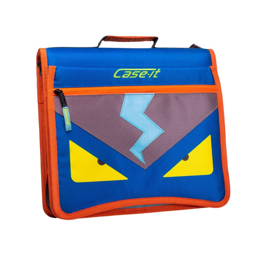 The Fliptop Monster - 2 Inch Zipper binder w/ organization cover - Navy - BagNook