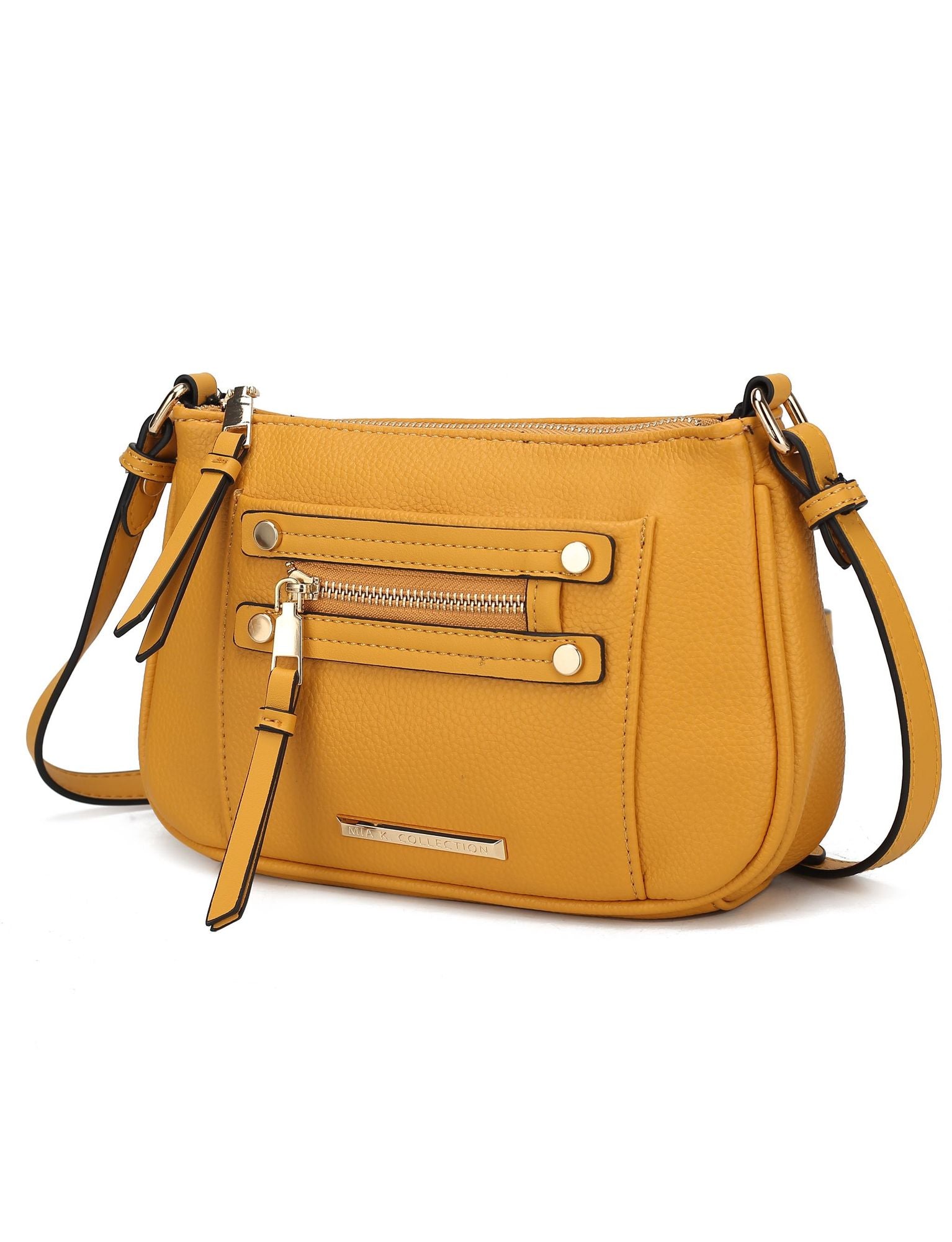 (yellow)Essie Crossbody Vegan Leather by Mia k - BagNook