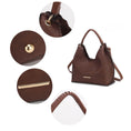 Load image into Gallery viewer, (coffee)Gara Versatile Shoulder Handbag by Mia K - BagNook
