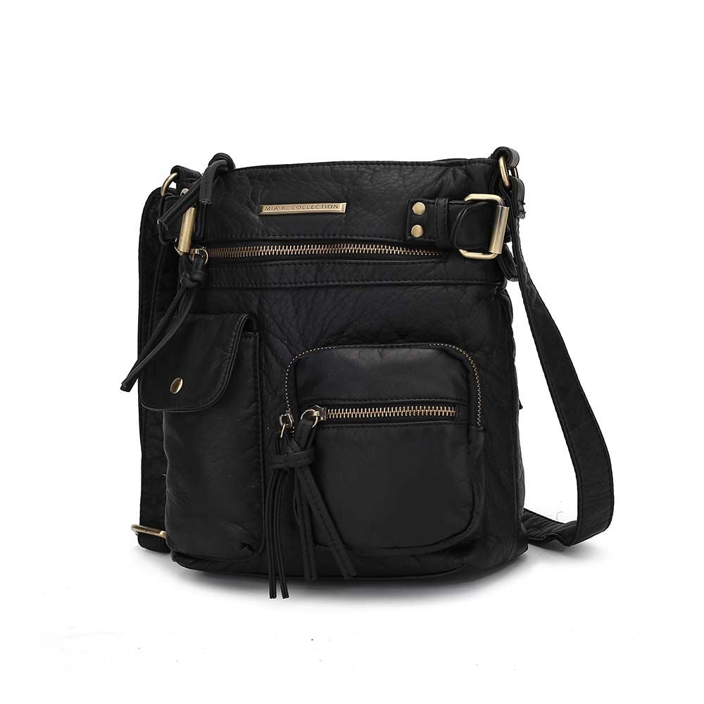 (black)Vintage Stiella Shoulder Handbag by Mia K - BagNook