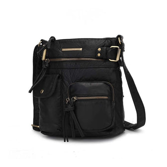 (black)Vintage Stiella Shoulder Handbag by Mia K - BagNook