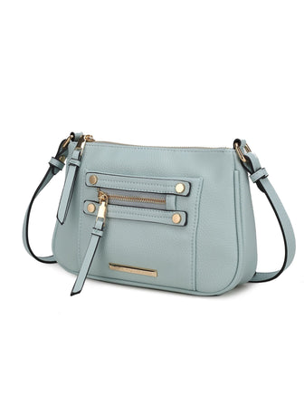 (seafoam)Essie Crossbody Vegan Leather by Mia k - BagNook