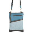 Load image into Gallery viewer, FOXIE - Brisk Crossbody w/Front Cellphone Pocket - Blue - BagNook
