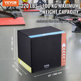 Load image into Gallery viewer, VEVOR 3 in 1 Plyometric Strength Training Jump Box - Recycled Cotton, 20/16/18", Black - BagNook
