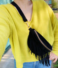 Load image into Gallery viewer, (black)Fringed Or Not Sling Bag w/ Detachable Fringe - BagNook
