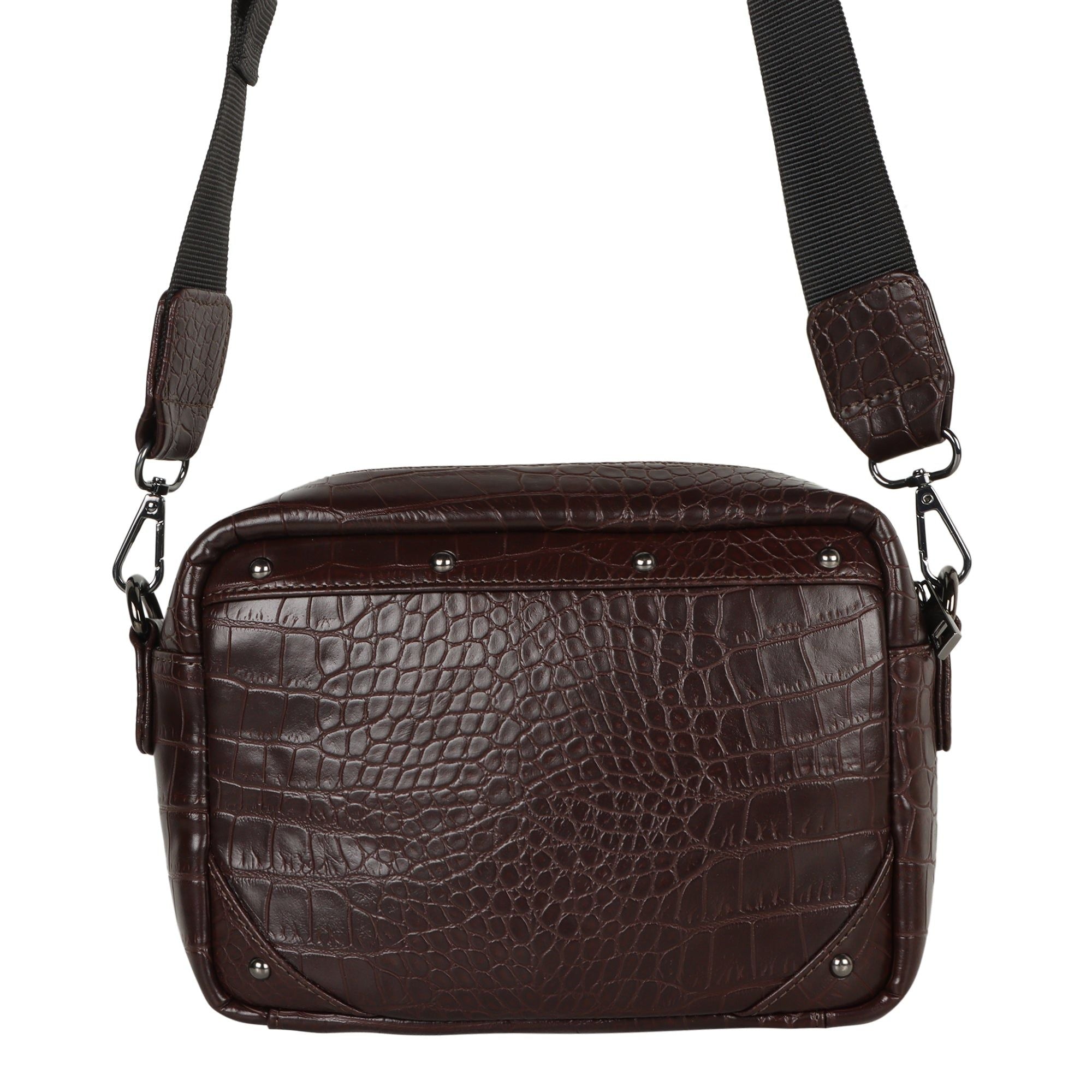 Katy Croc Print Camera Bag - Upcycled - BagNook