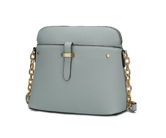 (lt blue)Kelisse Solid Crossbody Vegan Leather by Mia K - BagNook