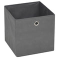 Load image into Gallery viewer, Storage Boxes 10pc Non-woven Fabric 12.6"x12.6"x12.6" - Gray - BagNook
