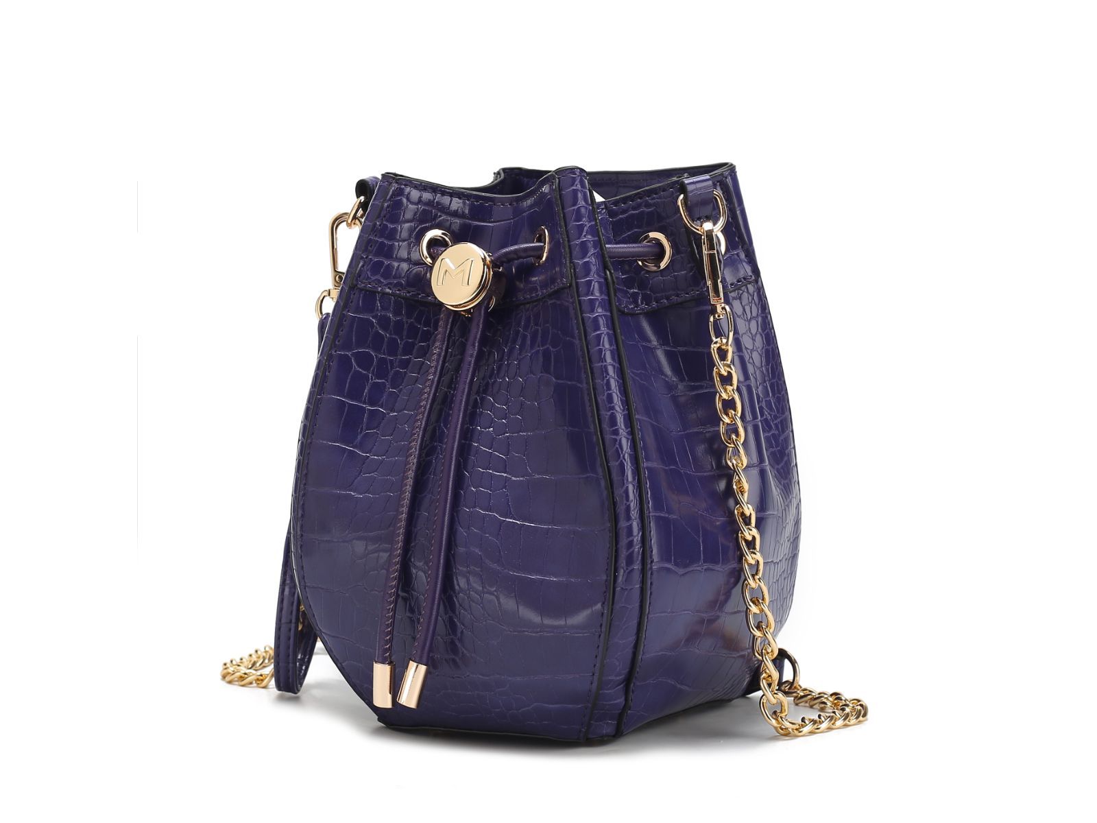 (purple)Cassidy Crocodile Embossed Women's Shoulder Bag by Mia k - BagNook
