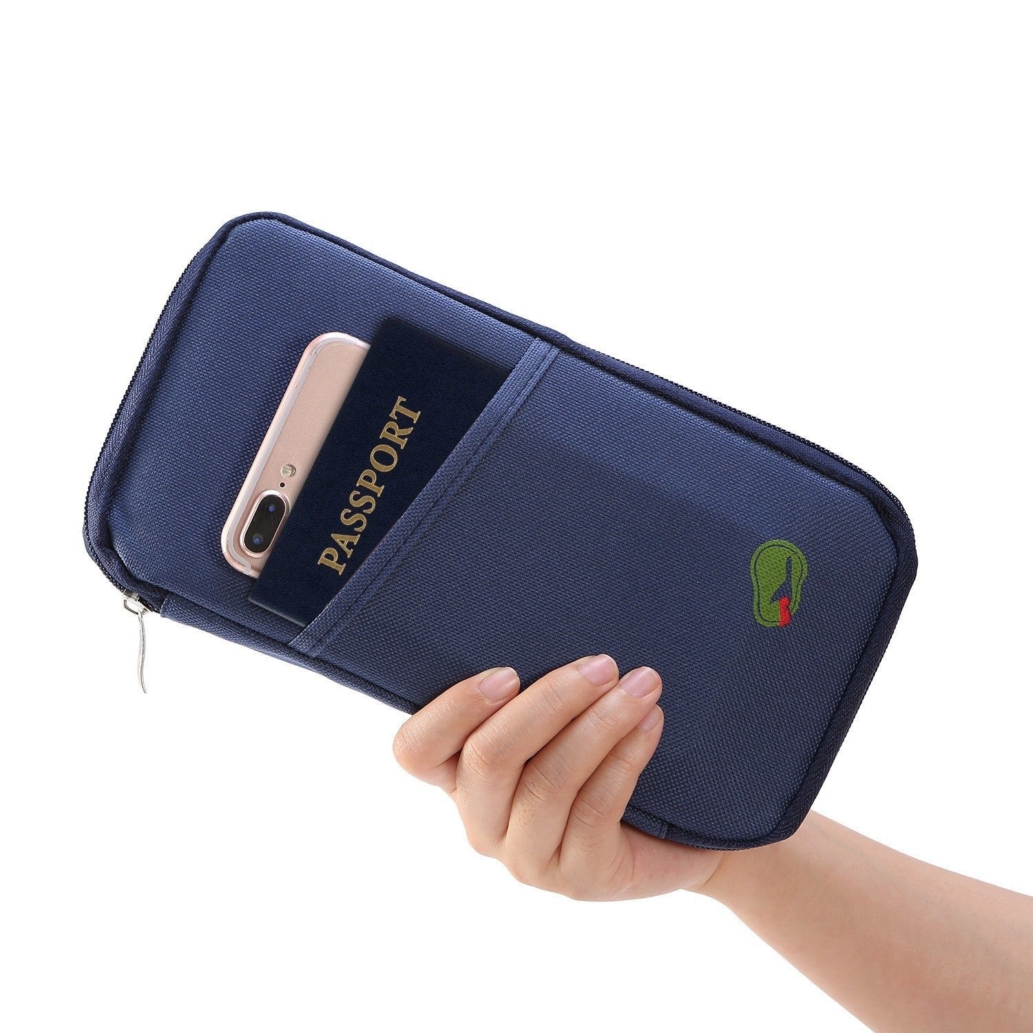 (royal blue)Travel Passport Wallet 12Cells - BagNook