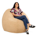 Load image into Gallery viewer, Jaxx Saxx 5 Ft Large Bean Bag, Camel - BagNook
