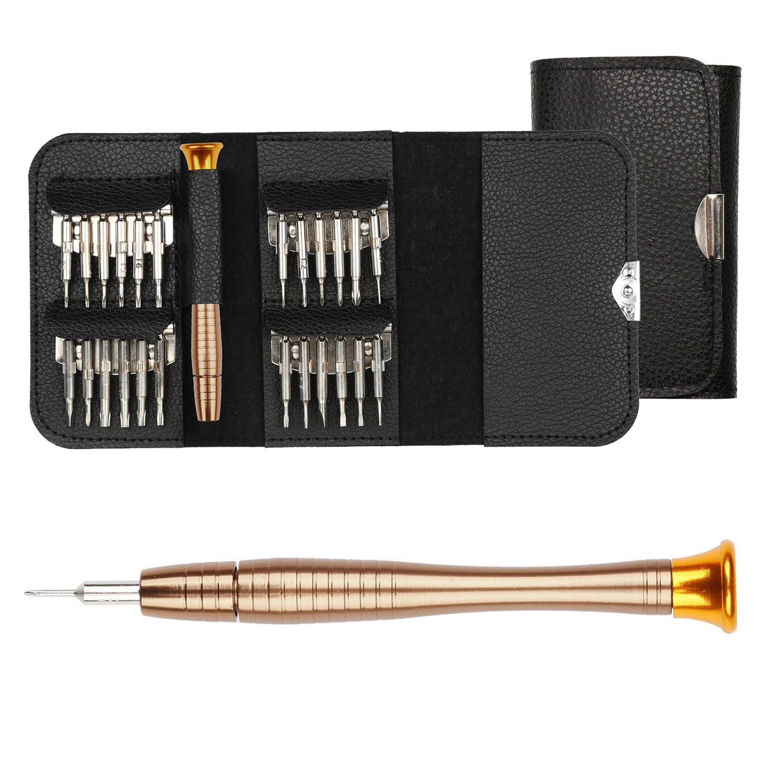 Multipurpose Precision Screwdriver Wallet Kit w/swivel head - BagNook