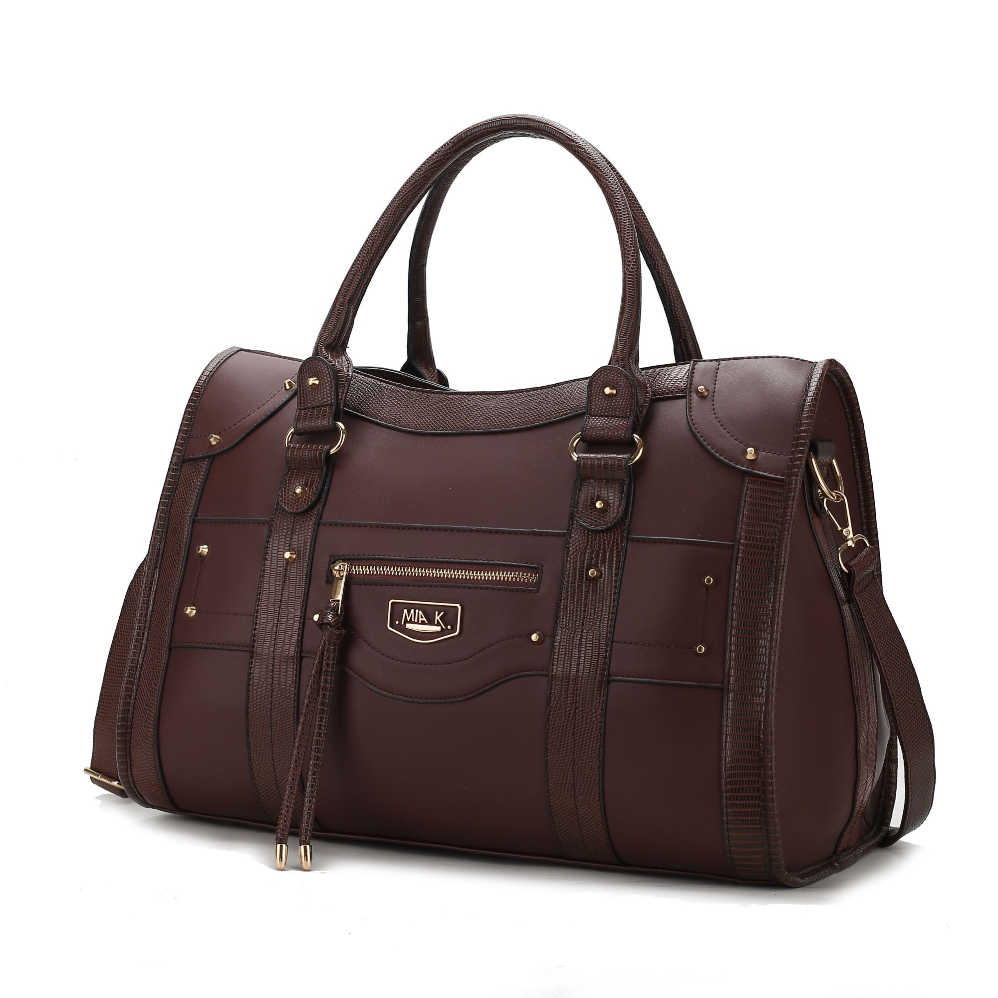 (chocolate)Patricia Duffel Handbag Women by Mia K - BagNook