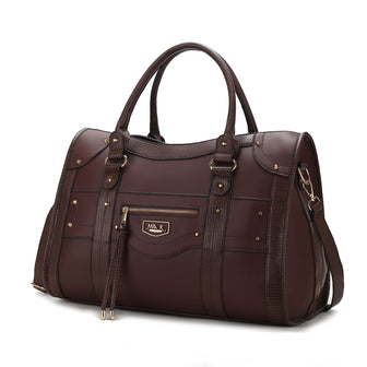 (chocolate)Patricia Duffel Handbag Women by Mia K - BagNook