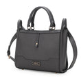 Load image into Gallery viewer, (charcoal)Melody V-Leather Tote by Mia K - BagNook
