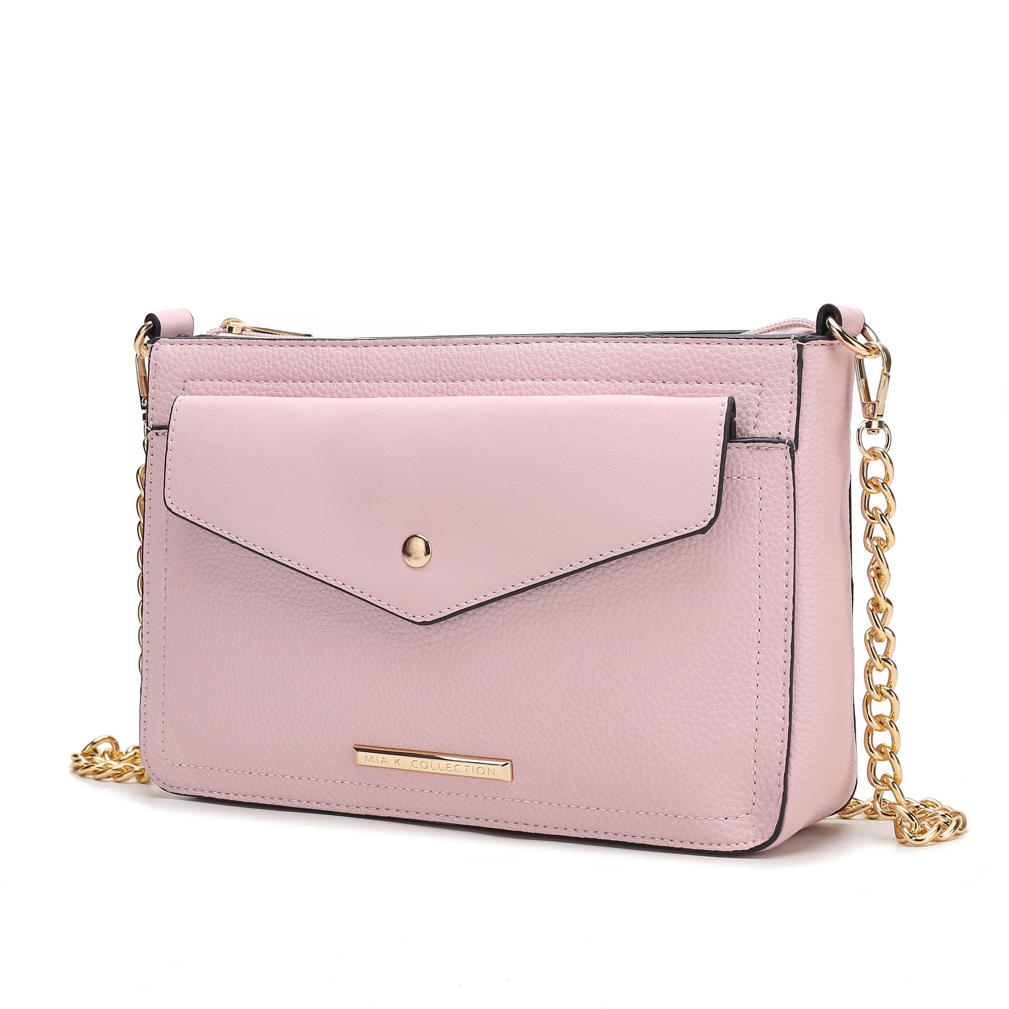 (pink)Maribel Crossbody Handbag by Mia K - BagNook
