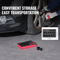 Load image into Gallery viewer, VEVOR Impact Sockets Set 15pcs 6-Point 3/8" Drive Bit Ratchet Tool Kit Case - BagNook
