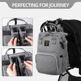 Load image into Gallery viewer, (gray)Sunveno Diaper Bag Backpack - BagNook
