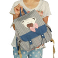 Load image into Gallery viewer, Young Bear Fabric Art School Daypack - BagNook
