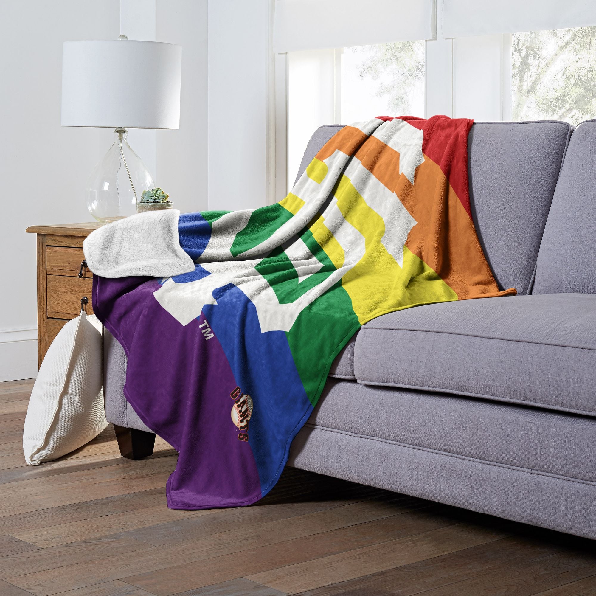 PRIDE SERIES - SF GIANTS - Silk Touch Sherpa Throw Blanket - BagNook