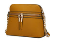 Load image into Gallery viewer, (mustard)Kelisse Solid Crossbody Vegan Leather by Mia K - BagNook
