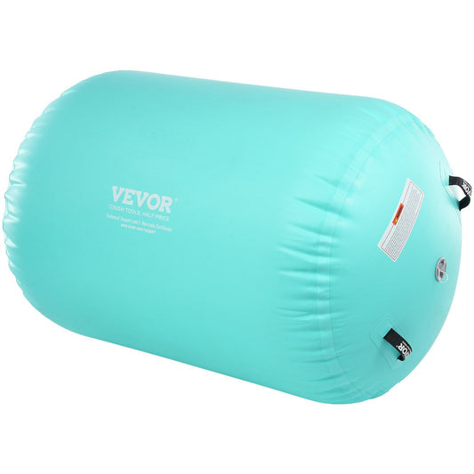VEVOR Gymnastics Air Inflatable Barrel - 31.5 x 52.2", Mint Green - BagNook