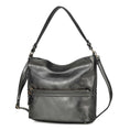 Load image into Gallery viewer, (pewter)Sierra Hobo Handbag Vegan Leather by Mia K - BagNook
