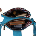 Load image into Gallery viewer, (turquoise)Josephine Vegan Leather FLAG Crossbody by Mia K - BagNook
