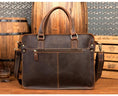 Load image into Gallery viewer, The Viggo Briefcase | Genuine Leather Messenger Bag w/adj straps - BagNook
