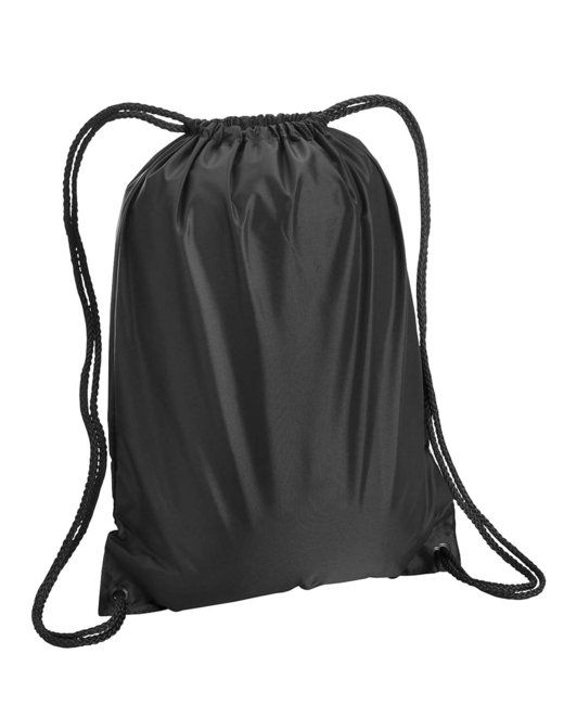 (black)Drawstring Backpack 14" x 18"- bagNook