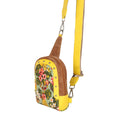 Load image into Gallery viewer, Tour Sling backpack w/ Front Pocket - Summer Jungle - Upcycled - BagNook
