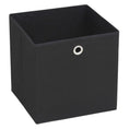 Load image into Gallery viewer, Storage Boxes 4 pcs Non-woven Fabric 11"x11"x11" - Black - BagNook
