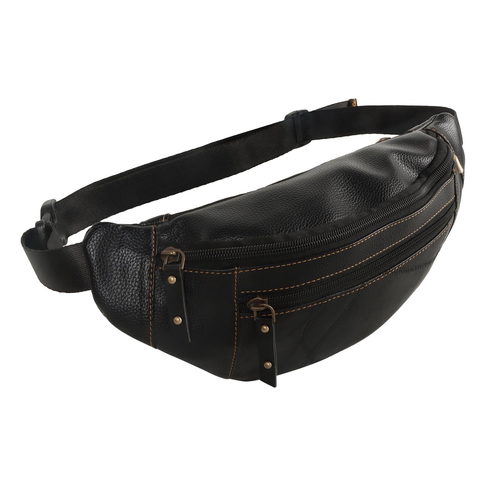 VAAN & CO. - Fanny Pack w/Front Pocket - Black - BagNook