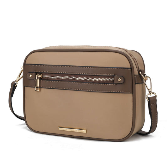 (taupe-taupe)Jimena Crossbody Pouch Handbag by Mia K - BagNook