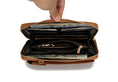 Load image into Gallery viewer, (tan)Caddy Vegan Leather Phone Wallet Crossbody by Mia k - BagNook
