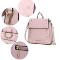 Load image into Gallery viewer, (pink)Elke Vegan Leather Backpack by Mia K - BagNook
