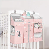 (pink)Storage Organizer for Crib - BagNook
