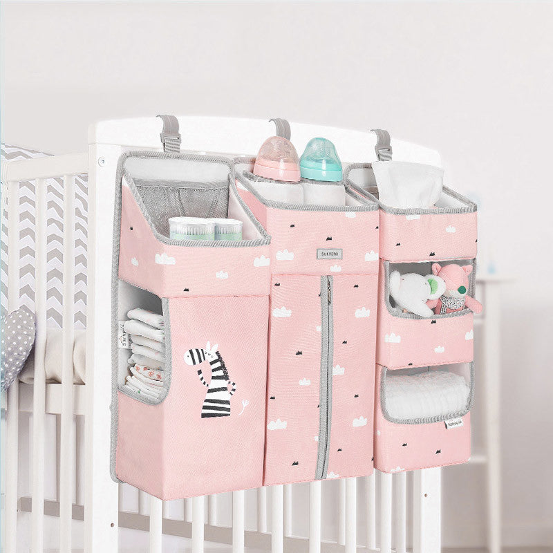 (pink)Storage Organizer for Crib - BagNook