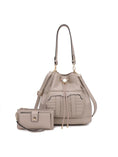 Load image into Gallery viewer, (taupe)Ryder Shoulder Bag with Wallet by Mia k - BagNook
