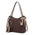 Load image into Gallery viewer, (coffee-beige)Jaseli Hobo with Wristlet Key Ring & card Holder by Mia k - BagNook
