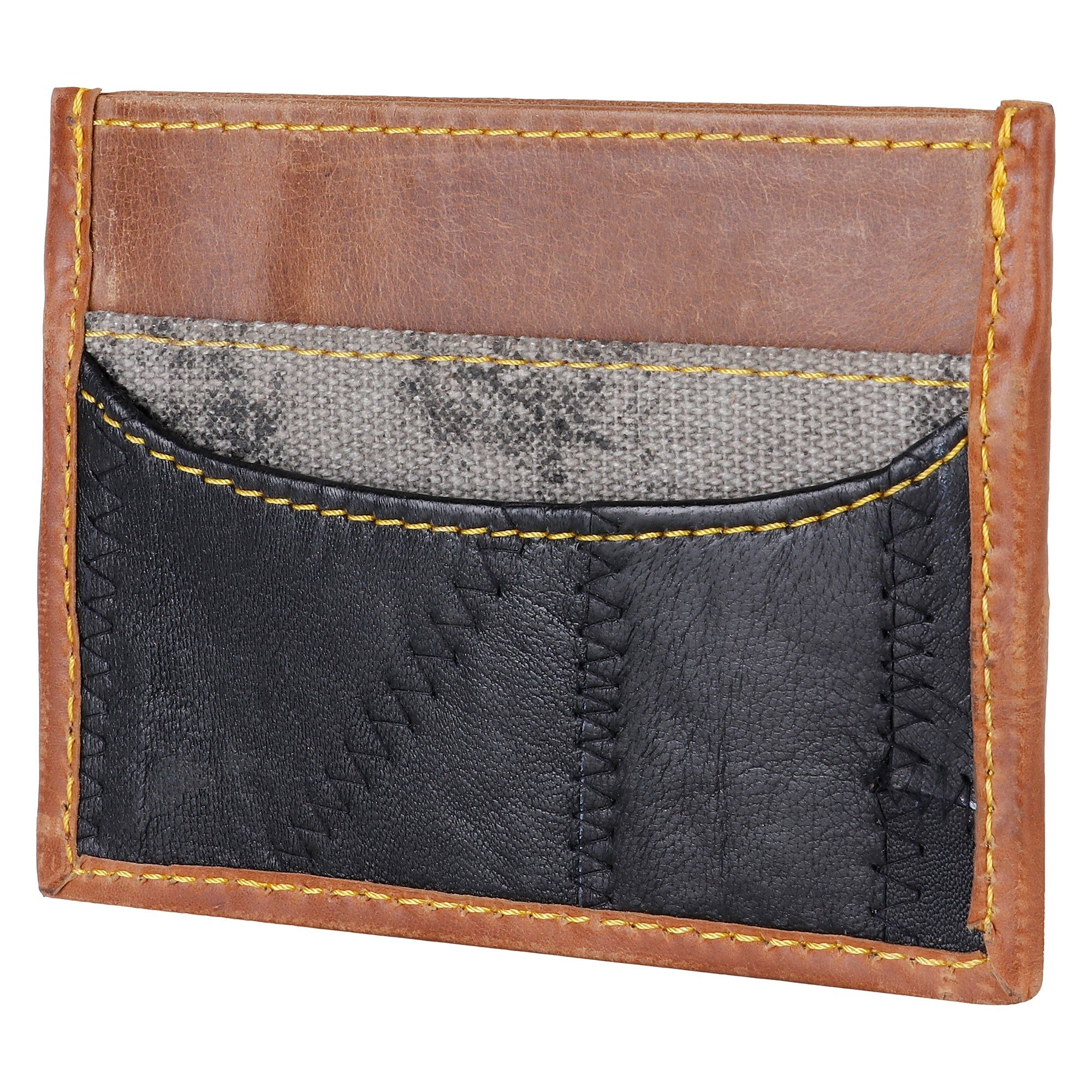 Henry Grey Credit Card Wallet - Upcycled - BagNook